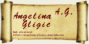 Angelina Gligić vizit kartica